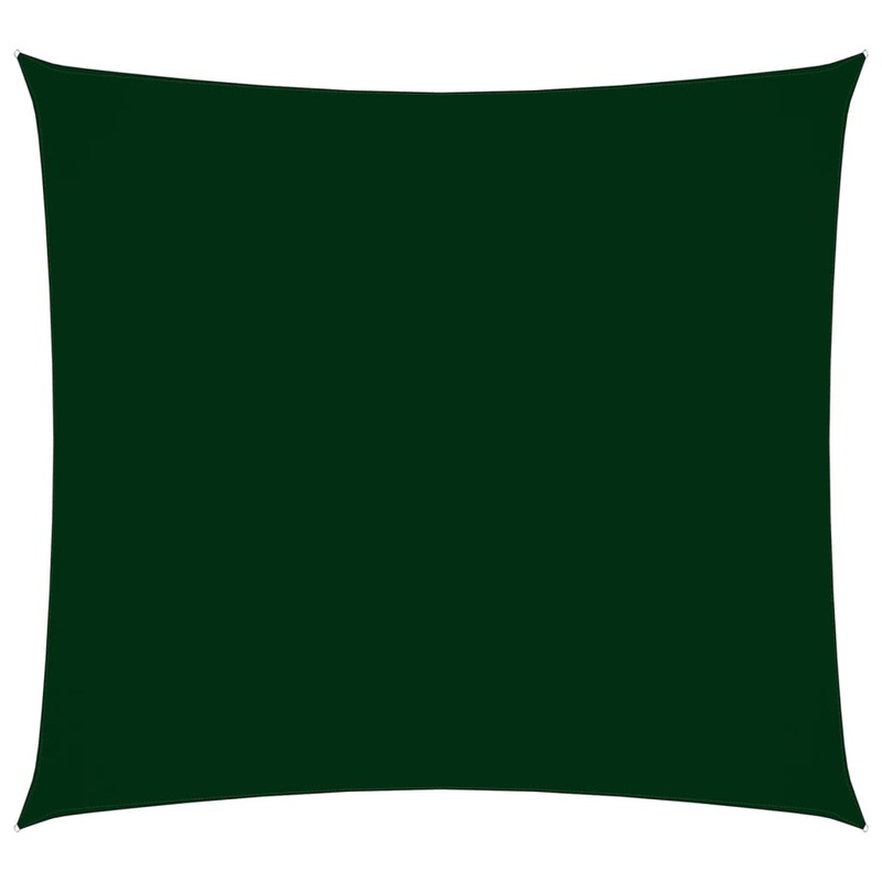 Berkfield Sunshade Sail Oxford Fabric Square 3.6×3.6 m Dark Green