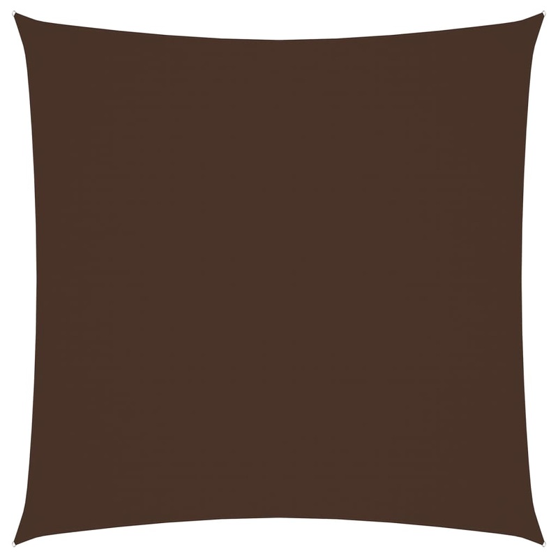 Berkfield Sunshade Sail Oxford Fabric Square 4×4 m Brown