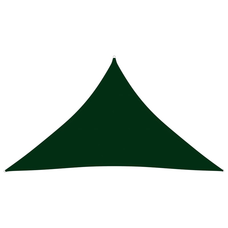 Berkfield Sunshade Sail Oxford Fabric Triangular 4x4x5.8 m Dark Green