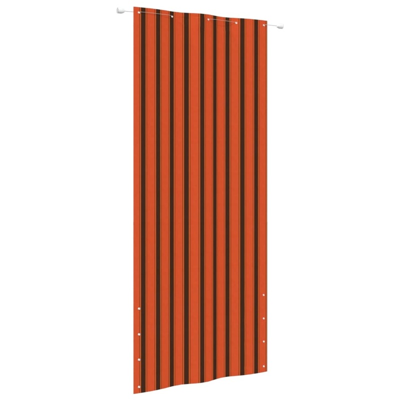 Berkfield Balcony Screen Orange and Brown 100×240 cm Oxford Fabric