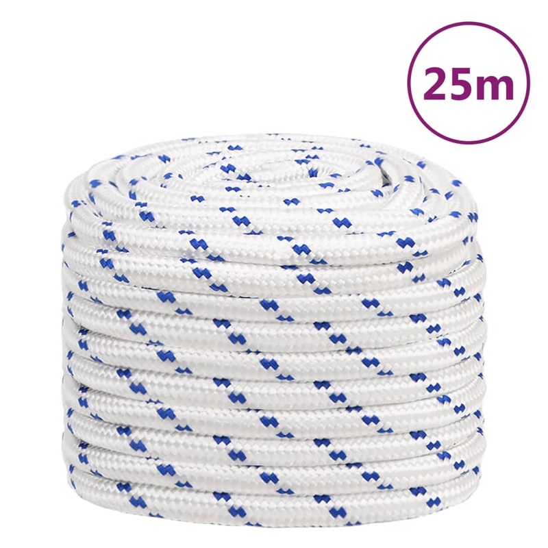 Berkfield Boat Rope White 20 mm 25 m Polypropylene