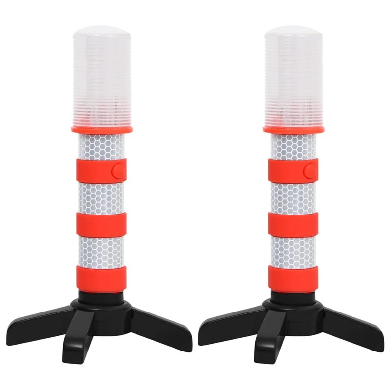 Berkfield Electronic Road Flashlights 2 pcs 10.5x8x21 cm