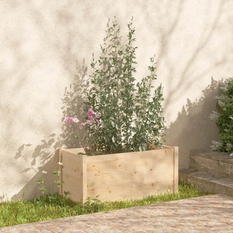 Berkfield Garden Planter 100x50x50 cm Solid Pinewood