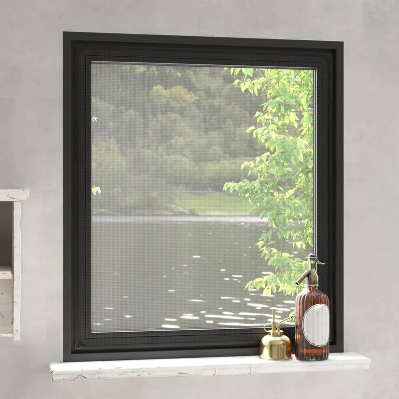 Berkfield Magnetic Insect Screen for Windows Anthracite 120×140 cm