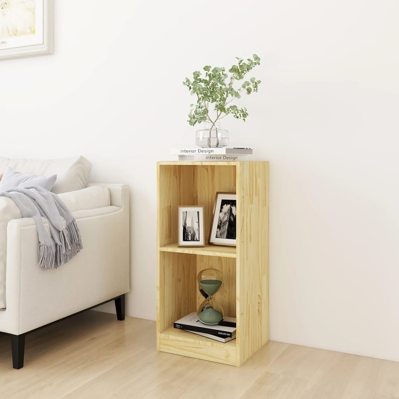 Berkfield Side Cabinet 35.5×33.5×76 cm Solid Pinewood