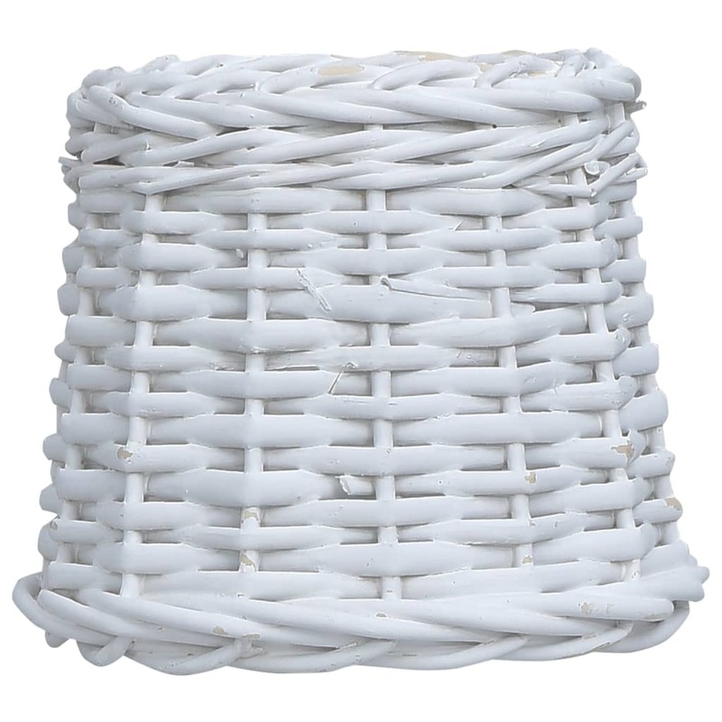 Berkfield Lamp Shade Wicker 20×15 cm White