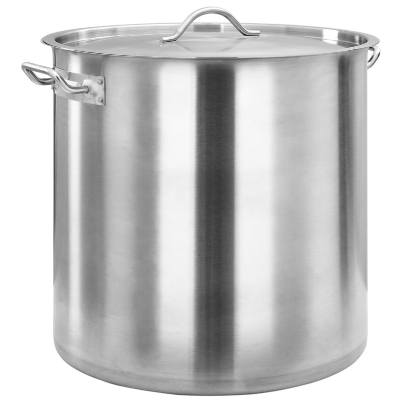 Berkfield Stock Pot 71 L 45×45 cm Stainless Steel