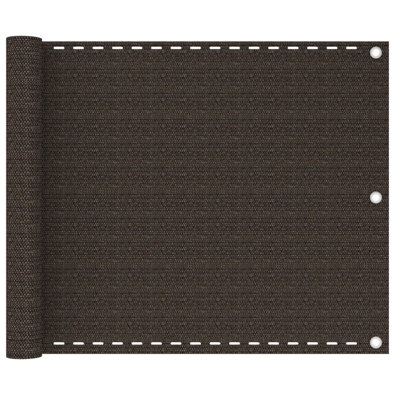 Berkfield Balcony Screen Brown 75×300 cm HDPE