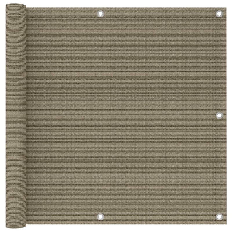 Berkfield Balcony Screen Taupe 90×300 cm HDPE
