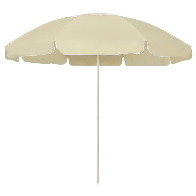 Berkfield Beach Umbrella Sand Yellow 240 cm