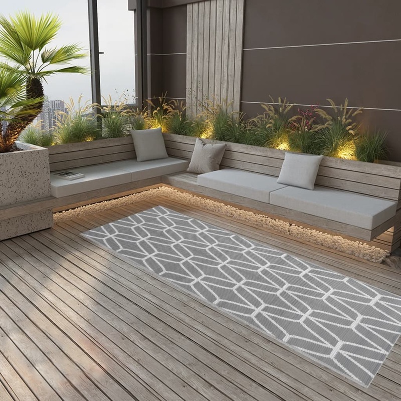 Berkfield Outdoor Rug Grey 80×250 cm PP