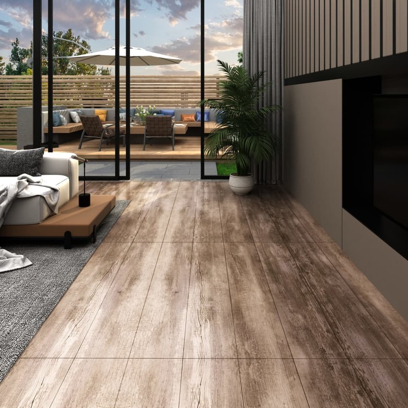 Berkfield Self-adhesive PVC Flooring Planks 5.21 m? 2 mm Wood Wash