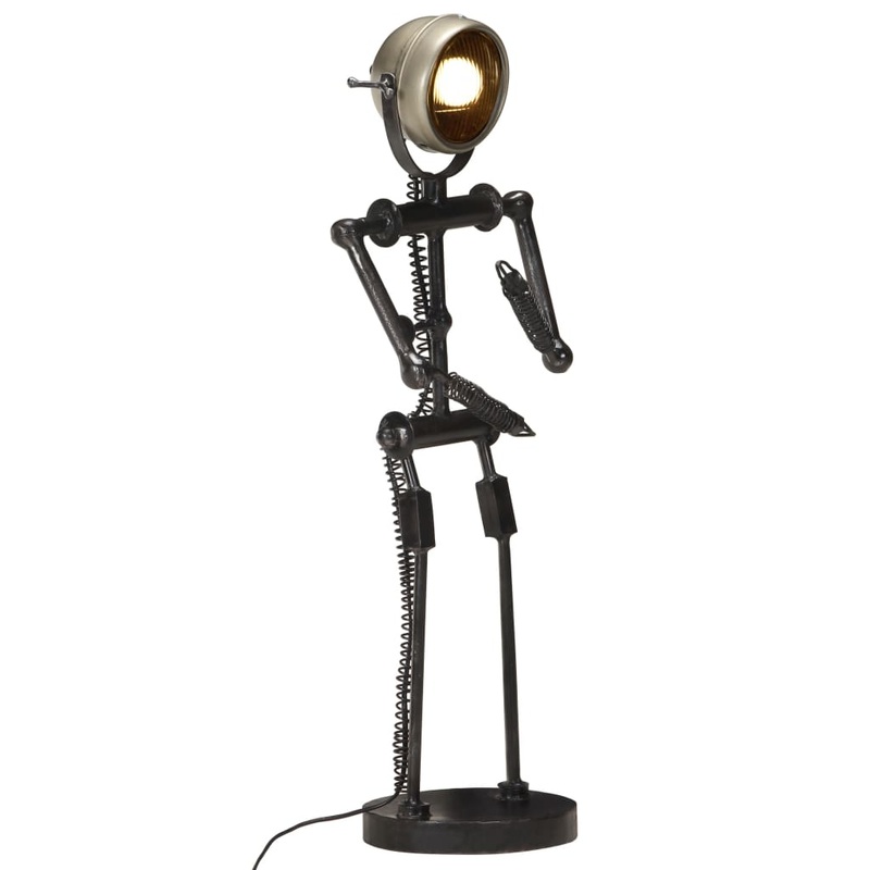 Berkfield Stand Lamp with Motorbike Headlight Doll Shape E27