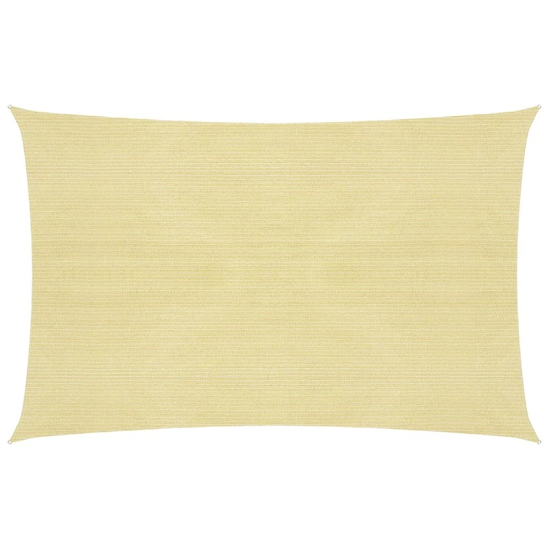 Berkfield Sunshade Sail 160 g/m_ Beige 2.5×4 m HDPE