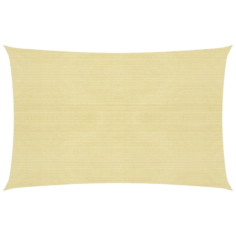 Berkfield Sunshade Sail 160 g/m_ Beige 3.5×5 m HDPE