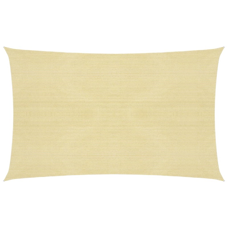 Berkfield Sunshade Sail 160 g/m_ Beige 3×6 m HDPE