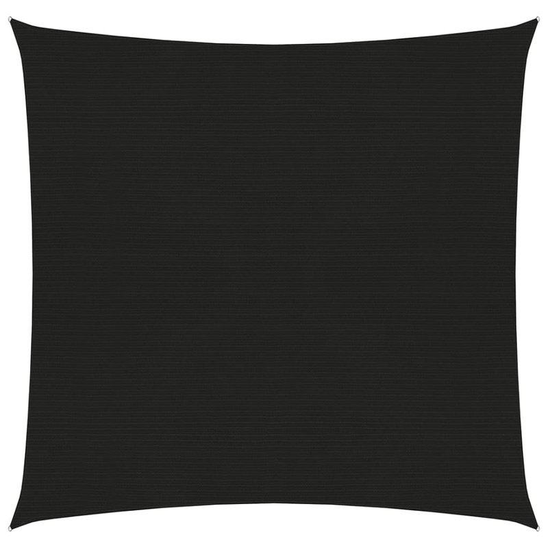 Berkfield Sunshade Sail 160 g/m_ Black 2.5×3 m HDPE