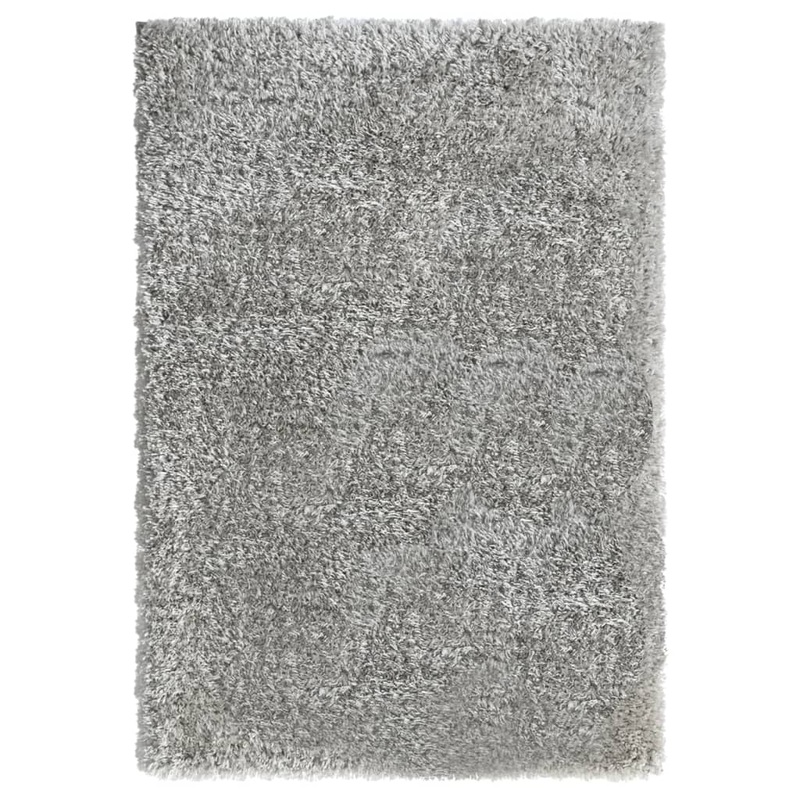 Berkfield High Pile Shaggy Rug Grey 140×200 cm 50 mm