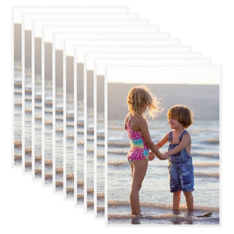 Berkfield Photo Frames Collage 10 pcs for Table White 15x21cm MDF