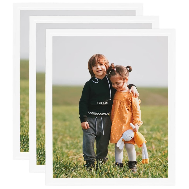 Berkfield Photo Frames Collage 3 pcs for Wall White 40×50 cm MDF
