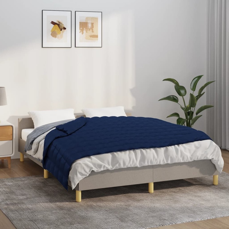 Berkfield Weighted Blanket Blue 120×180 cm 9 kg Fabric