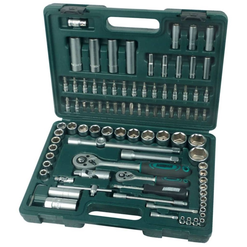 Br_der Mannesmann 94 Piece Ratcheting Socket Spanner Set 98410