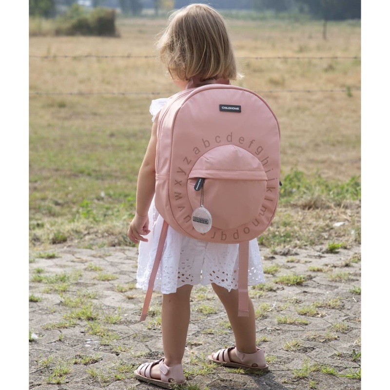 CHILDHOME Kids School Backpack ABC Pink and Copper