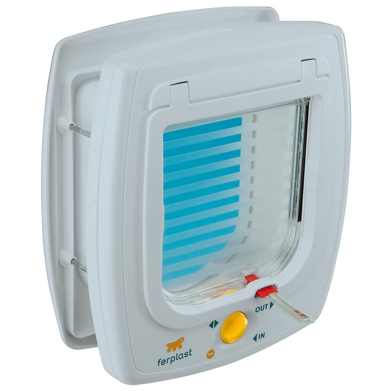 Ferplast 4-Way Manual Cat Flap Swing 5T White 72103011