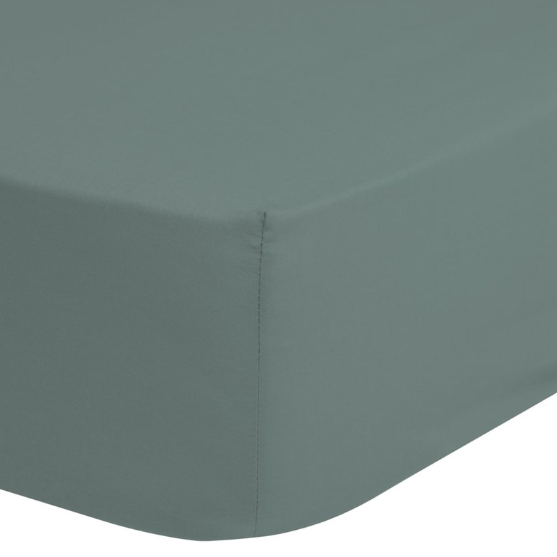 Good Morning Jersey Fitted Sheet 70×140/150 cm Misty Green