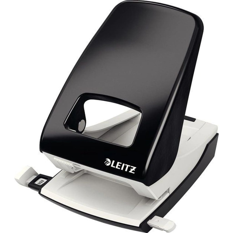 Leitz Strong Metal Office Punch NeXXt Black