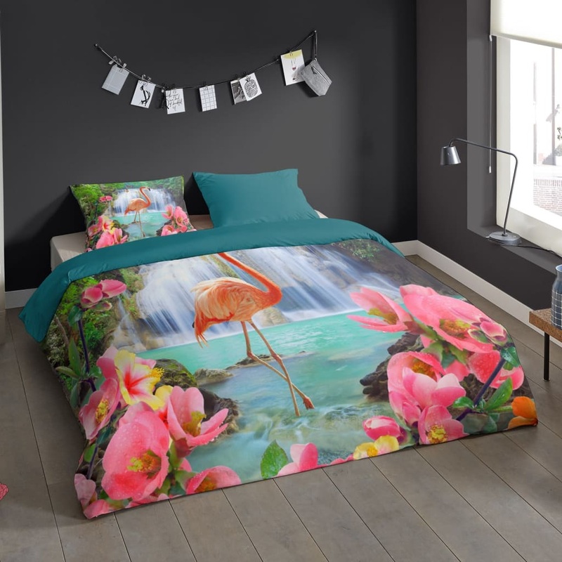 Pure Duvet Cover FLAMINGO 140×200/220 cm