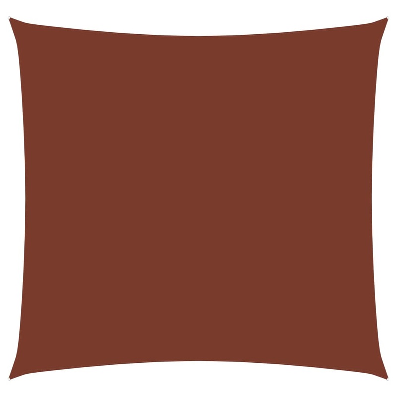 Berkfield Sunshade Sail Oxford Fabric Square 4×4 m Terracotta