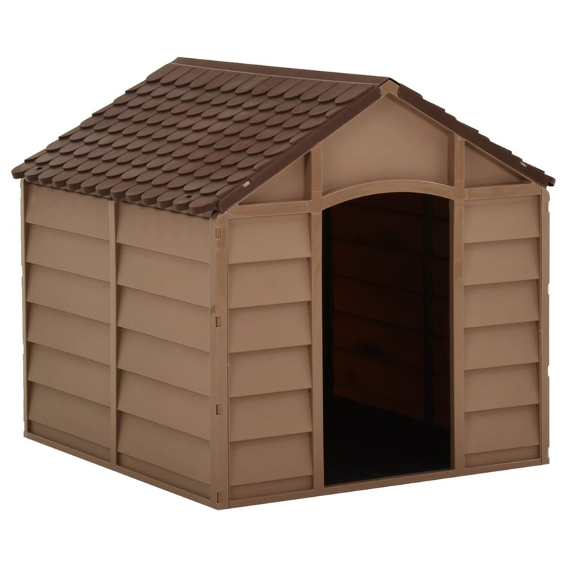 Berkfield Dog House Brown 71×71.5×68 cm PP