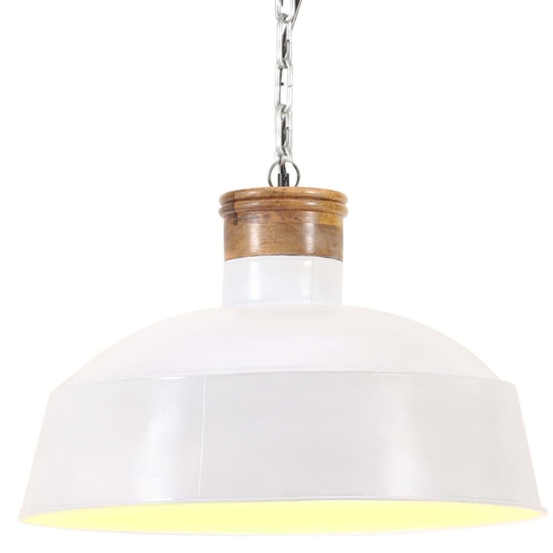Berkfield Industrial Hanging Lamp 58 cm White E27