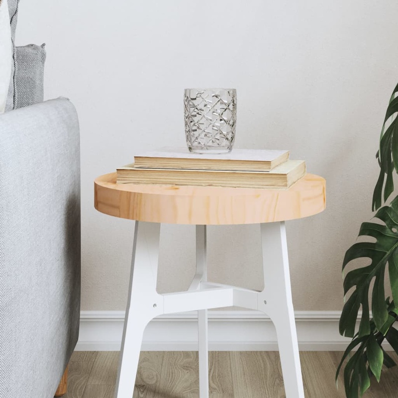 Berkfield Table Top Round 30×3 cm Solid Wood Pine