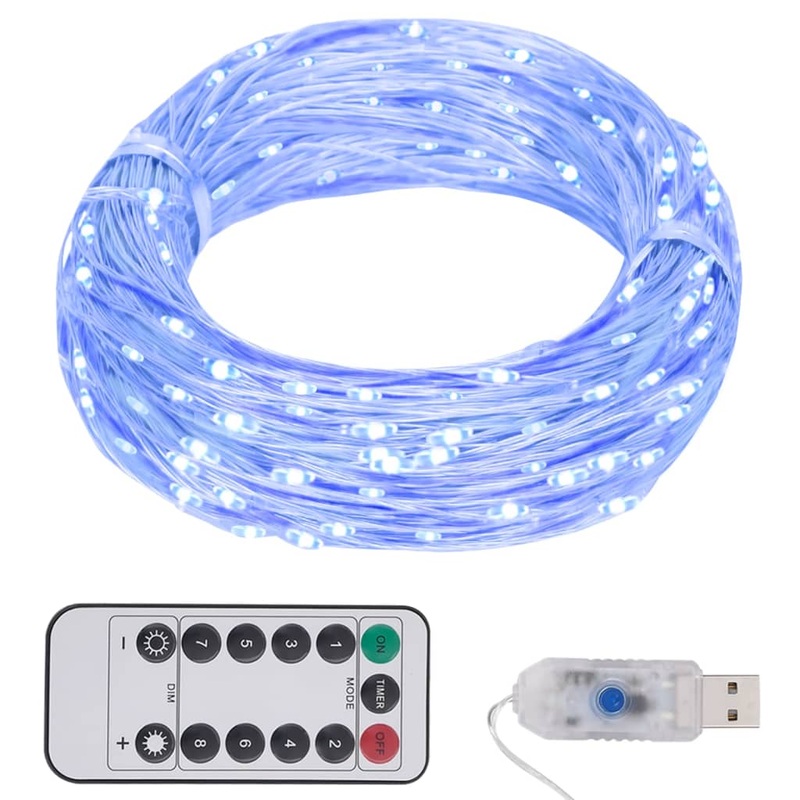 Berkfield LED String with 300 LEDs Blue 30 m