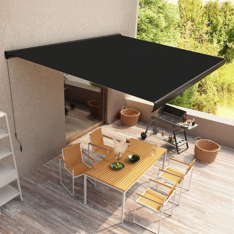 Berkfield Manual Cassette Awning 450×300 cm Anthracite