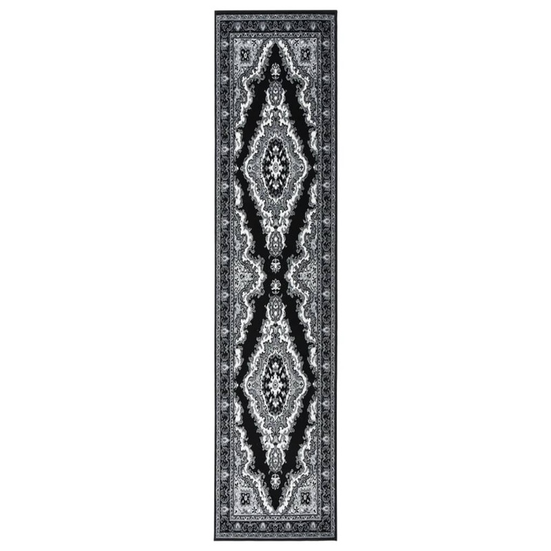 Berkfield Runner Rug BCF Black 100×450 cm