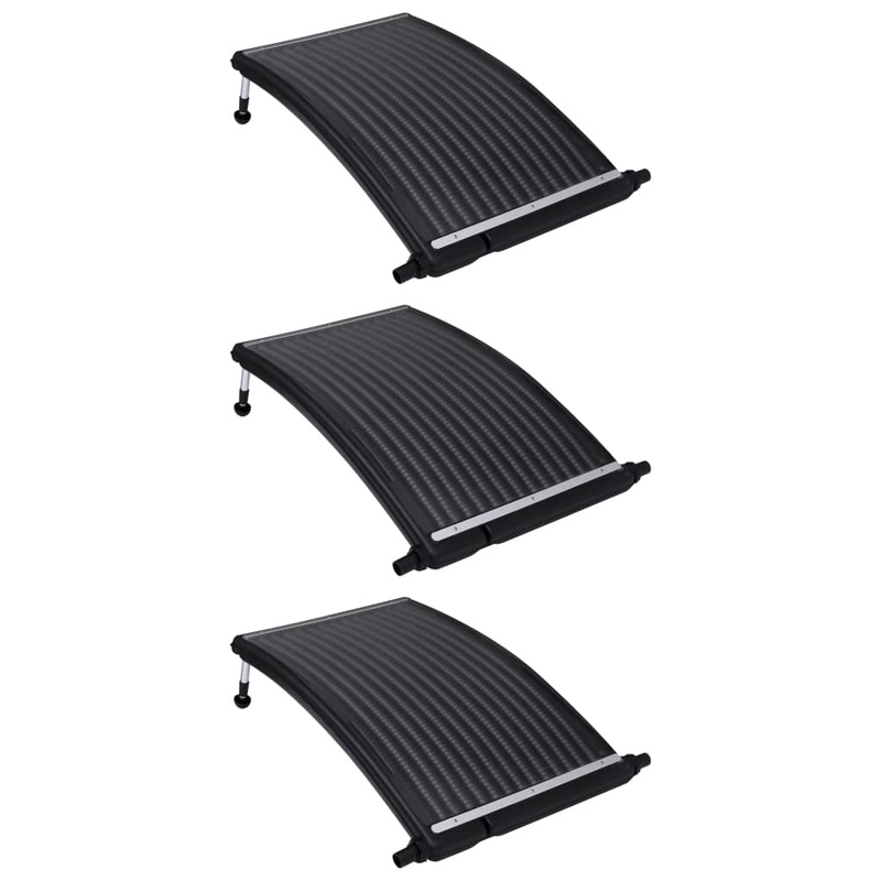 Berkfield Curved Pool Solar Heating Panels 3 pcs 110×65 cm