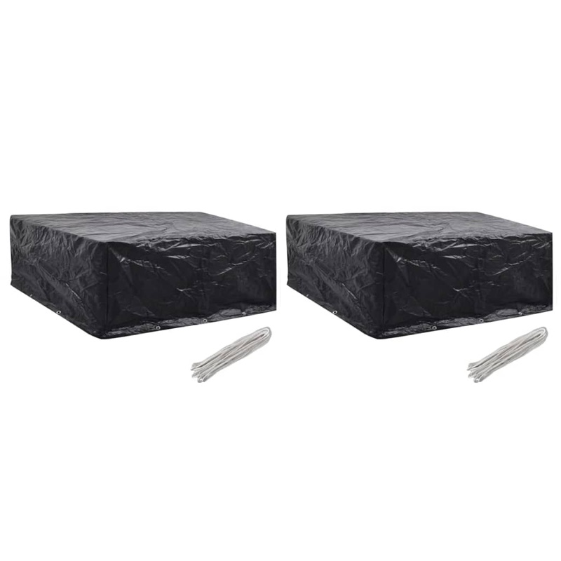 Berkfield Garden Furniture Covers 2 pcs 10 Eyelets 260x260x90 cm