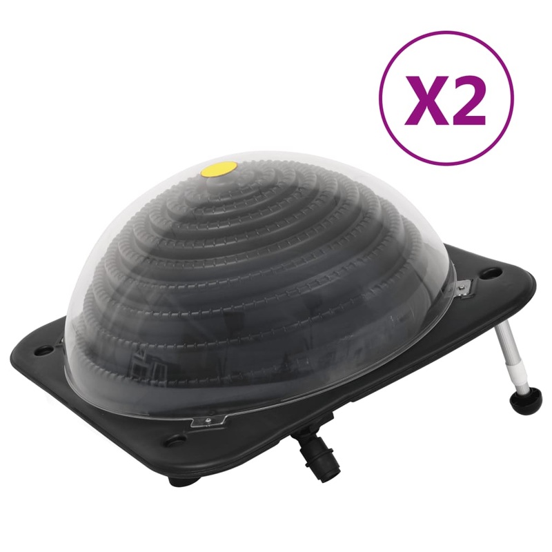 Berkfield Solar Pool Heaters 2 pcs 75x75x36 cm HDPE Aluminium