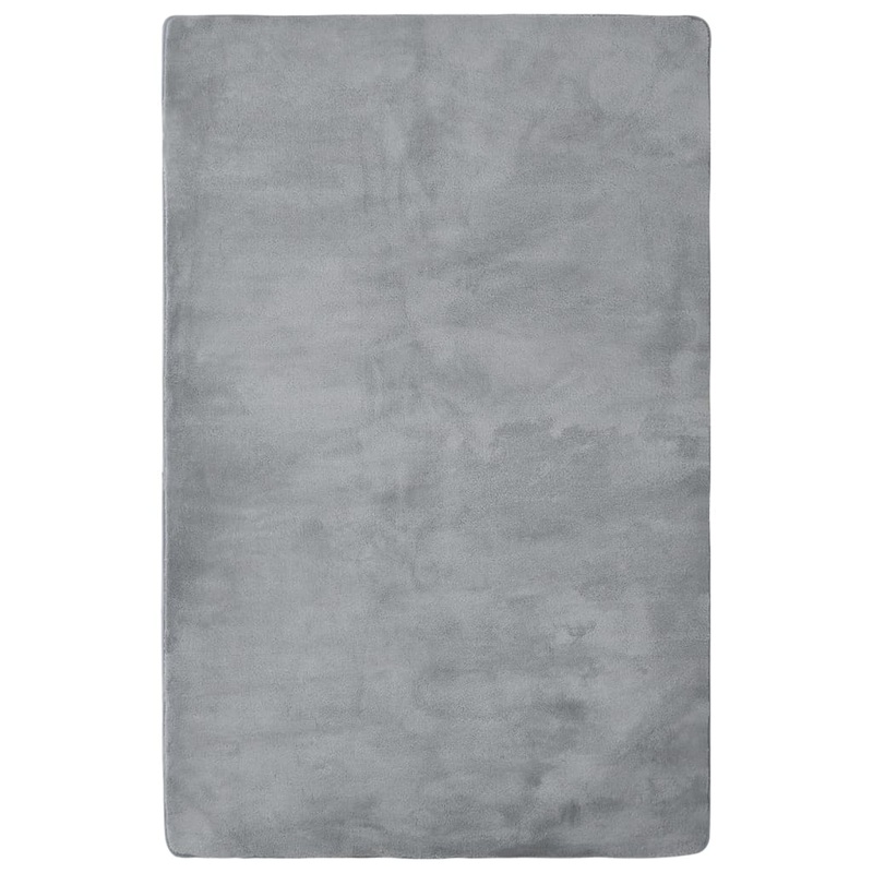 Berkfield Teddy Rug Grey 230×160 cm