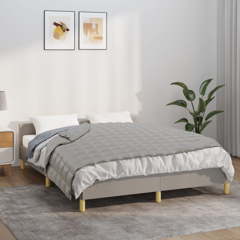 Berkfield Weighted Blanket Grey 120×180 cm 9 kg Fabric