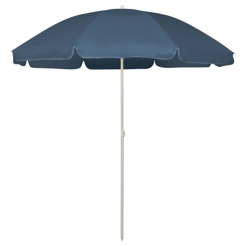 Berkfield Beach Umbrella Blue 240 cm