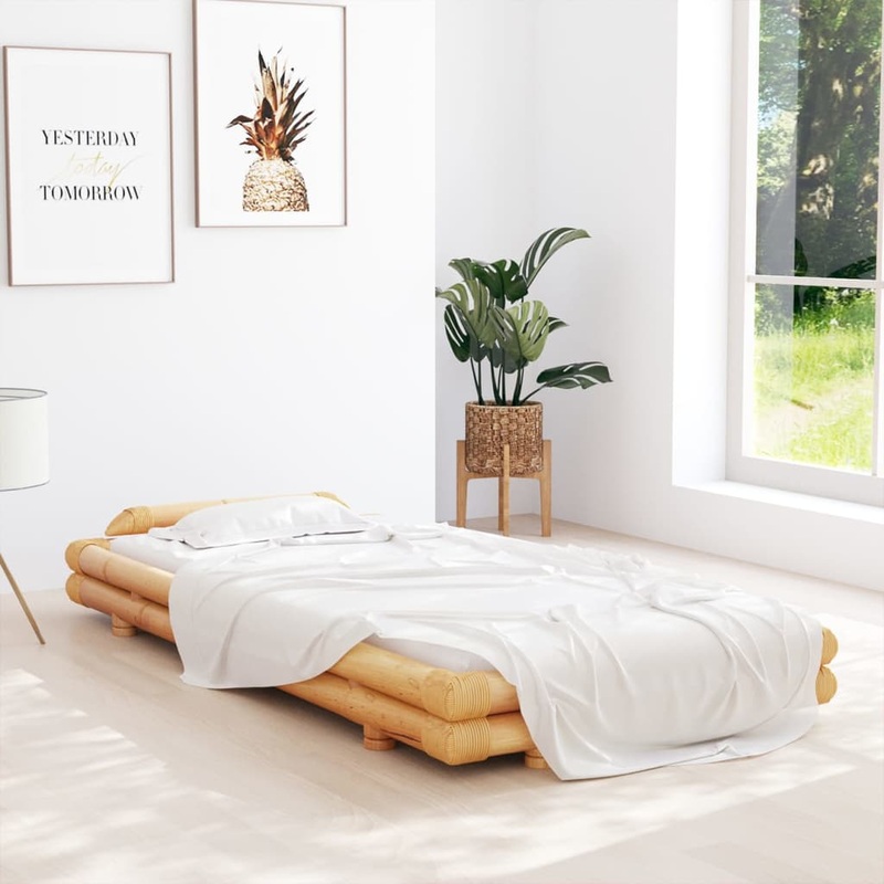 Berkfield Bed Frame Bamboo 90×200 cm