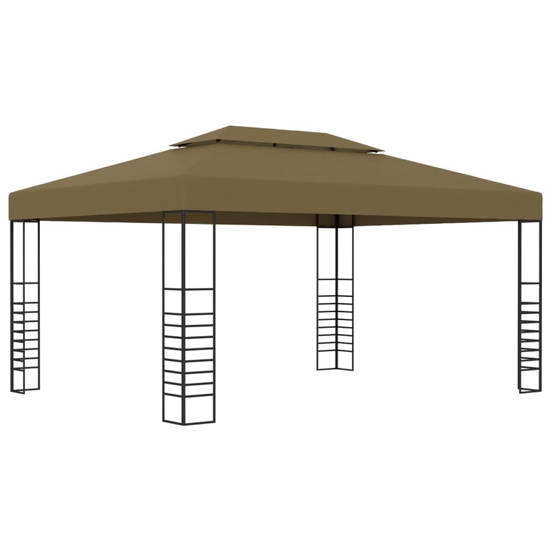Berkfield Gazebo 3×4 m Taupe 180 g/m_