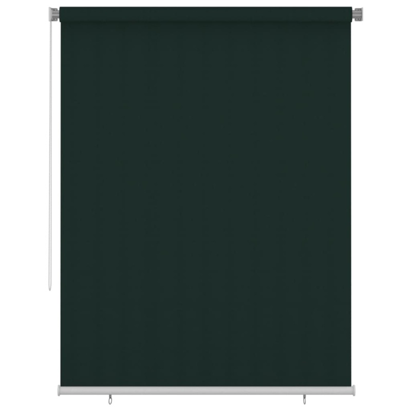 Berkfield Outdoor Roller Blind 180×230 cm Dark Green HDPE
