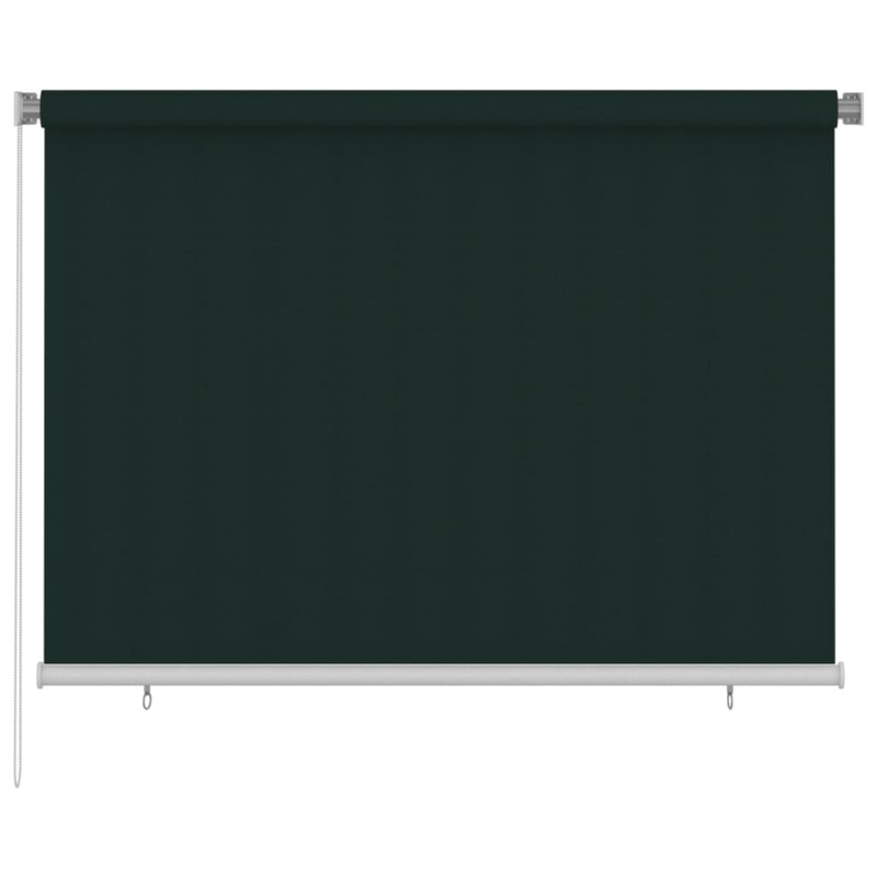 Berkfield Outdoor Roller Blind 200×140 cm Dark Green HDPE