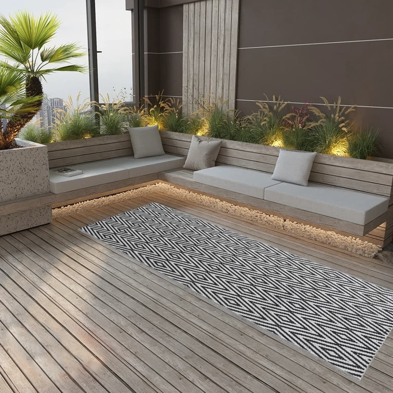 Berkfield Outdoor Rug Black 80×250 cm PP