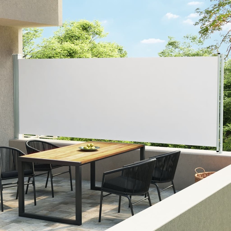 Berkfield Patio Retractable Side Awning 600×170 cm Cream